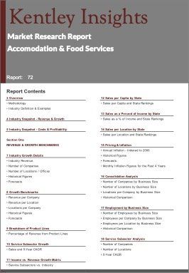 Accomodation Food Services Report