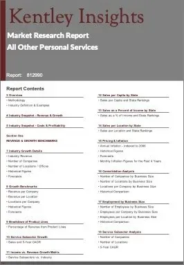 All Other Personal Services Industry Market Research Report