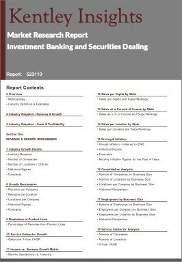 Investment Banking Securities Dealing Industry Market Research Report