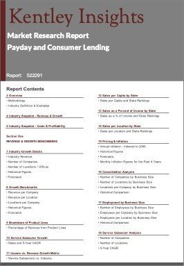 Payday Consumer Lending Industry Market Research Report
