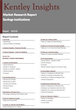 Savings Institutions Industry Market Research Report