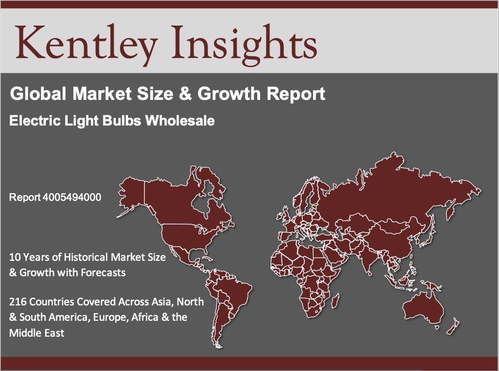 electric light bulbs wholesale global market size 