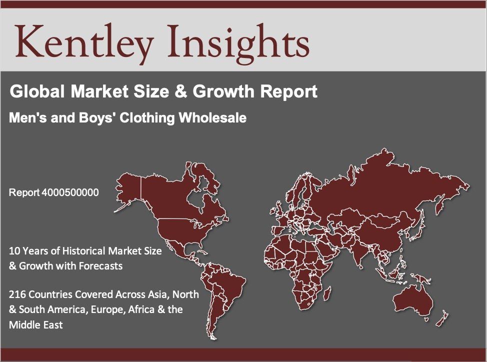 men's and boys' clothing wholesale global market size 
